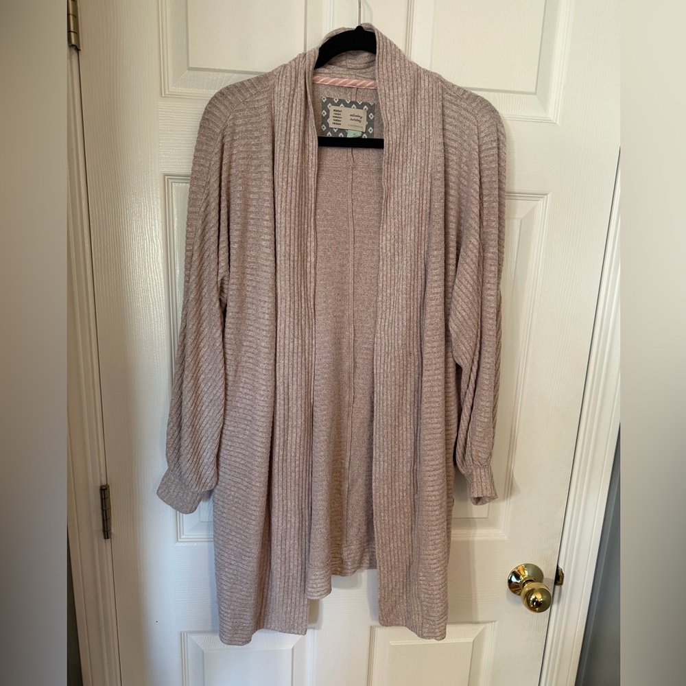 Anthropologie Cozy Beige Cardigan